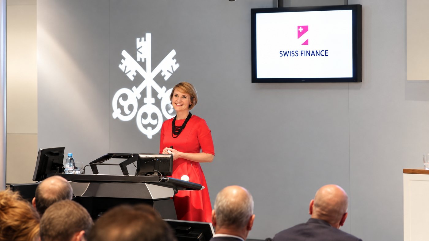 Christina Kehl at the lectern giving a talk
